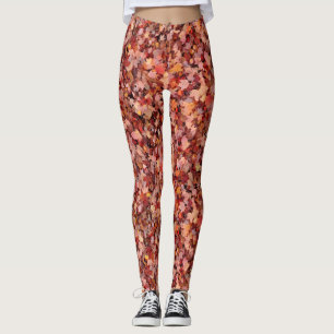 Leggings Véritables feuilles automnales