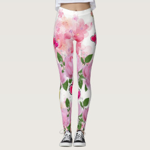 Leggings Vernis à ongles jaune floral Chaussettes résille à