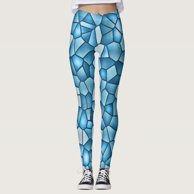 Leggings Verre Bleu tendance printemps & été (Devant)