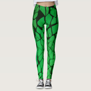 Leggings Verre brisé vert