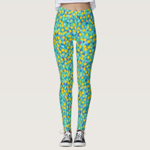 Leggings Verre teinté abstrait géométrique coloré cool