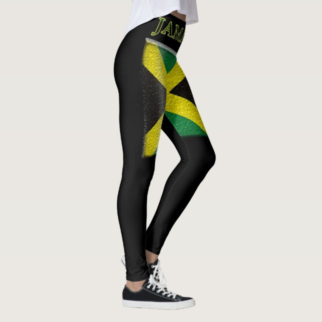 Leggings Version 2 de guêtres de drapeau de dames Jamaïque (Droite)