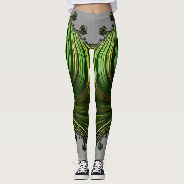 Leggings ~ vert blanc ~ Original (Devant)