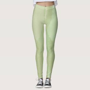 Leggings Vert, cool, aquarelle tendance motif abstrait