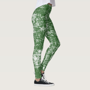 Leggings Vert déprimé