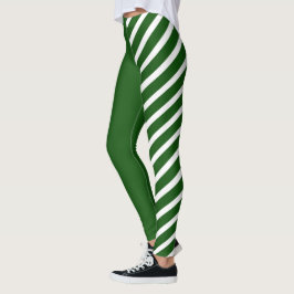 Leggings vert et blanc