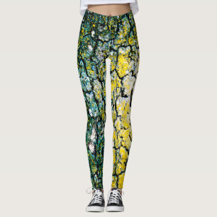Leggings Vert et jaune