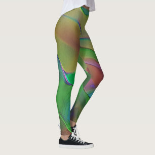 Leggings Vert et jaune bossés