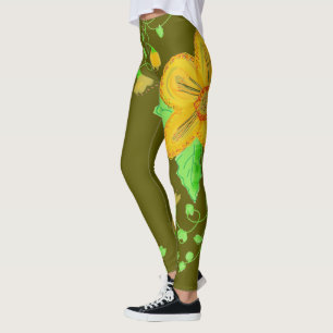 Leggings vert olive