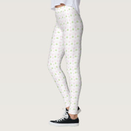 Leggings Vert rose Chérie Tout-en-un Motif