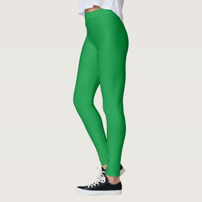 Leggings Vert simple solide (Gauche)