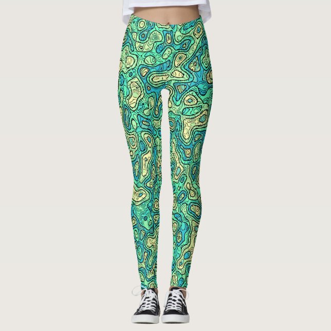 Leggings Vert super (Devant)