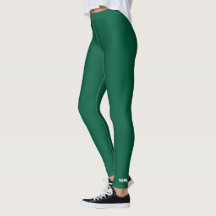 Leggings vertes avec texte personnalisé gras minim