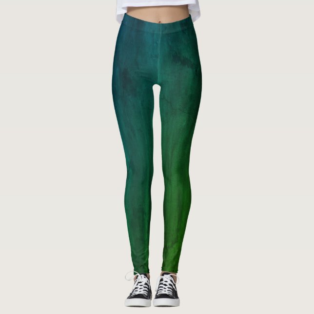 Leggings verts et bleus (Devant)
