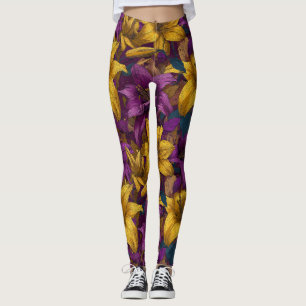 Leggings Vêtement Floral Artistique Amaryllis pour Exercice