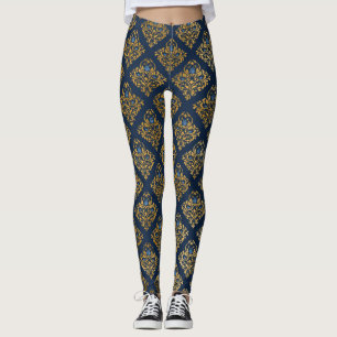 Leggings Vêtements actifs pour les Motifs de l'OR MARINE