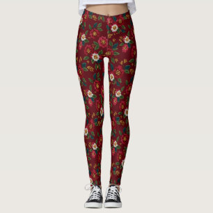Leggings Vêtements de gym pour femme inspirés de fleurs pou