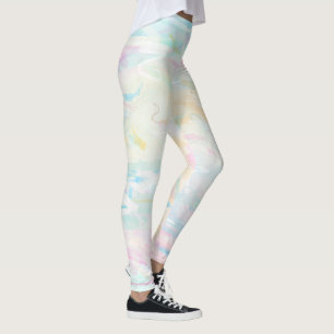 Leggings Vêtements de sport abstraits en aquarelle pastel L