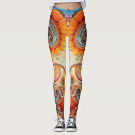 Leggings Vêtements de yoga pour femmes avec art