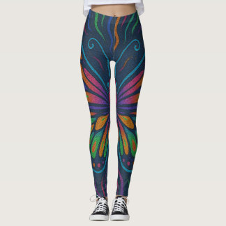 Leggings Vibes de papillon psychédélique