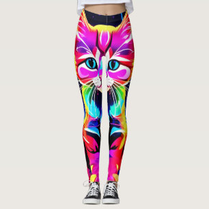Leggings Vibrant artisanat de chats