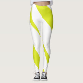 Leggings Vibrant rayé jaune citron