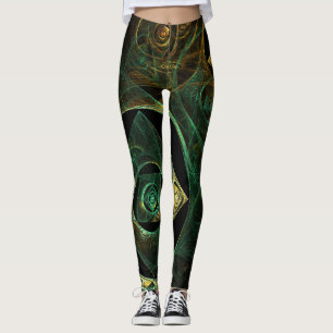 Leggings Vibrations magiques Art Abstrait