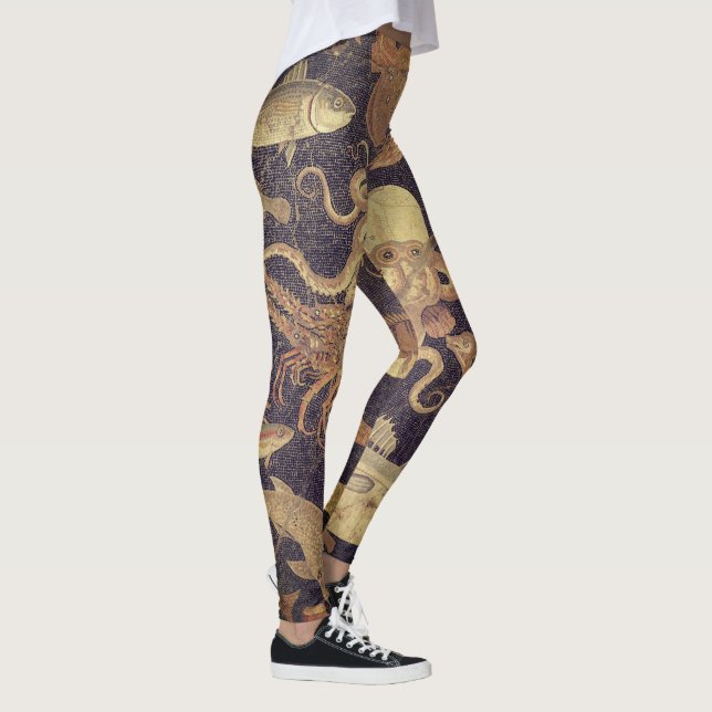 Leggings Vie marine, mosaïque de Pompéi (Droite)