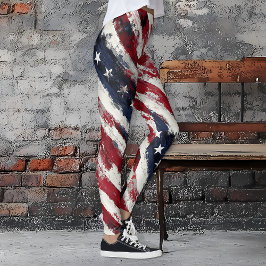 Leggings Vieux gloire rustique, étoiles et rayures Patrioti