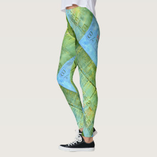 Leggings vieux mur bleu