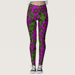 Leggings Vigne Clematis rose