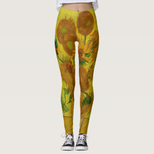 Leggings Vincent Van Gogh 15 Tournesols Peinture