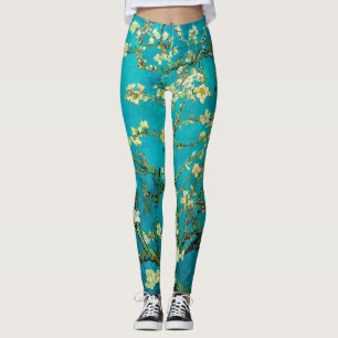 Leggings Vincent Van Gogh Blossoming Almond Tree Floral Art