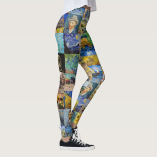 Leggings Vincent van Gogh - chefs-d'oeuvre Mosaic Patchwork