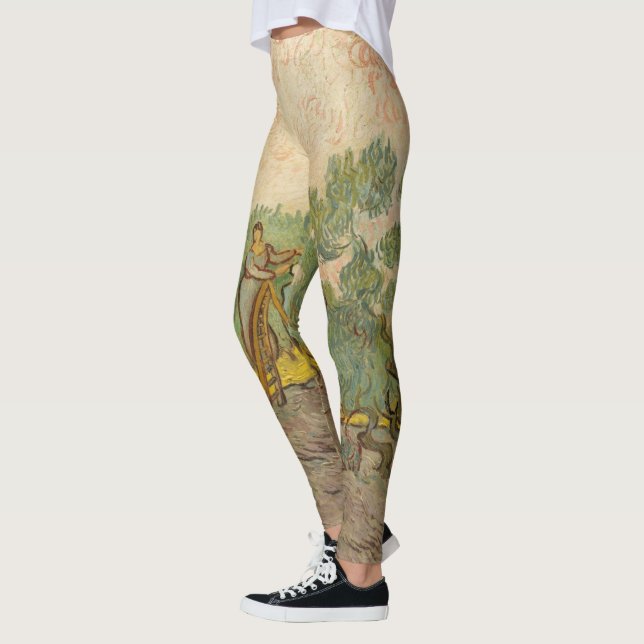 Leggings Vincent van Gogh - Femmes cueillette d'olives (Gauche)