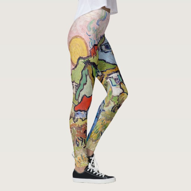 Leggings Vincent van Gogh - Maisons et figure (Droite)