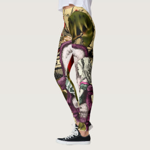 Leggings Vintage Alice au pays des merveilles