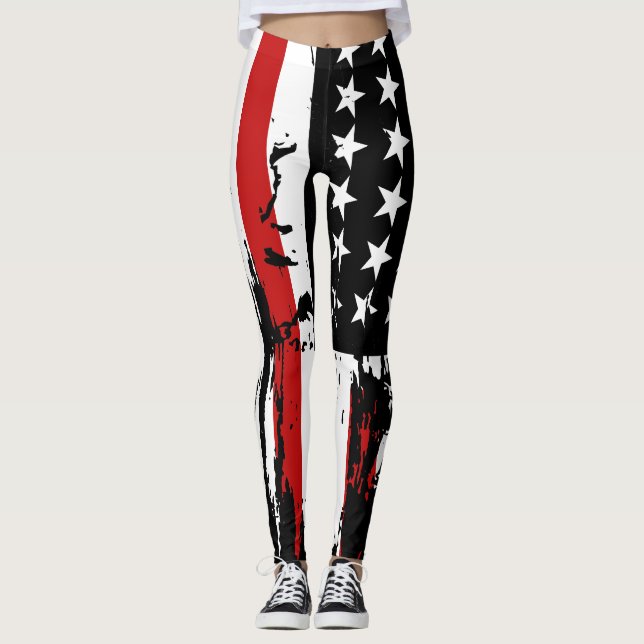 Leggings Vintage American Flag  (Devant)