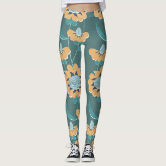 Leggings Vintage géométrique : Textile Nautique Motif
