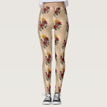 Vintage Inspired Red And Yellow Roses