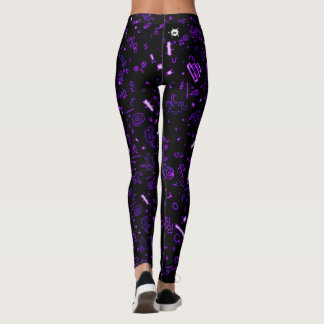 Leggings Violet noir