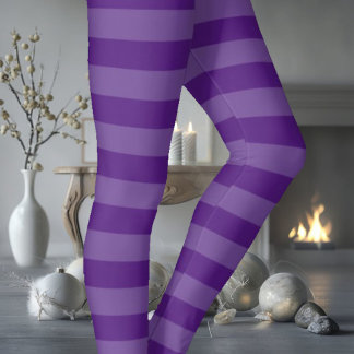 Leggings Violet rayé
