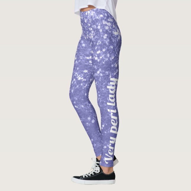 Leggings Violet violet faux pétille parties scintillant Vot (Gauche)
