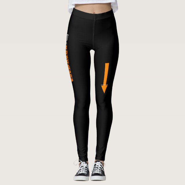 Leggings Visage d'endroit de guêtres de Krav Maga ICI (Devant)