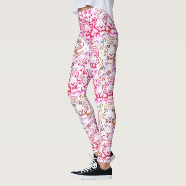 Leggings Visage Tigre rose (Gauche)