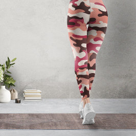 Leggings Viva Magenta et Camo Rose