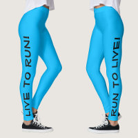 Vivez pour courir ! Courez pour vivre ! Bleu Migno