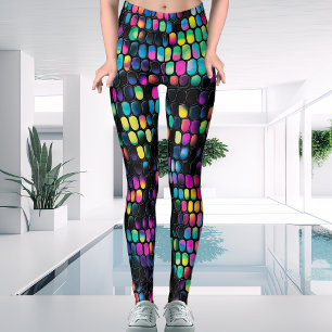 Leggings Vivid cool tendance multicolore avec femmes noires