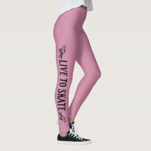 Leggings Vivre au patinage, patiner à vivre, Roller Derby