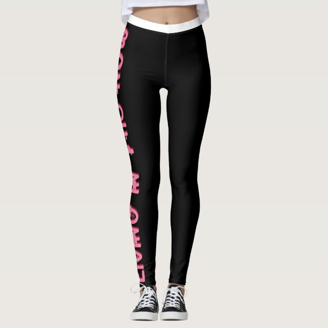 Leggings - vivre dans le maintenant (Devant)